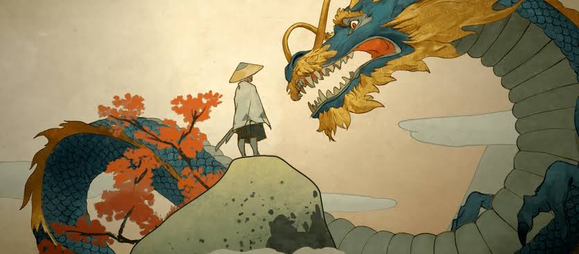 Still from the Overwatch short Dragons